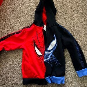 Spider-Man/venom zip up hoodie